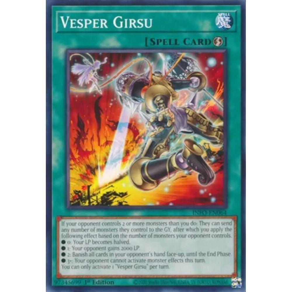 Vesper Girsu INFO-EN064 Common Yu-Gi-Oh The Infinite Forbidden