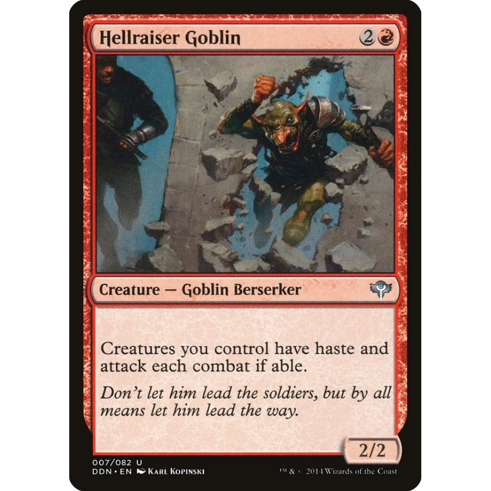 Hellraiser Goblin uncommon 7 Magic the Gathering Duel Decks: Speed vs. Cunning