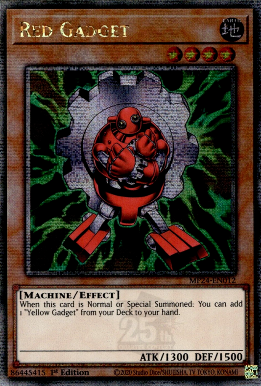 Red Gadget MP24-EN012 QCR Quarter Century Secret Rare Yu-Gi-Oh 25th Anniversary Tin: Dueling Mirrors in Art