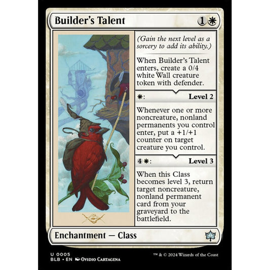 Builder's Talent, 5, uncommon, Magic: The Gathering, Bloomburrow