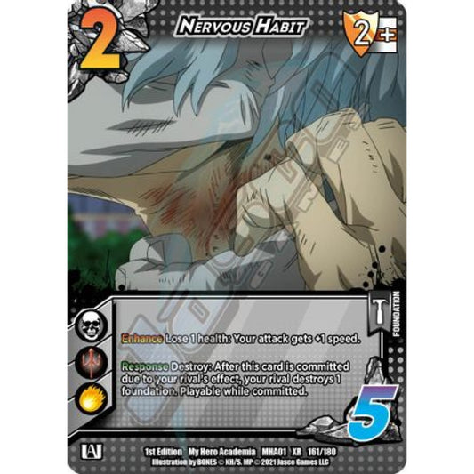 Nervous Habit, 161/180, XR, UniVersus, MHA01 My Hero Academia