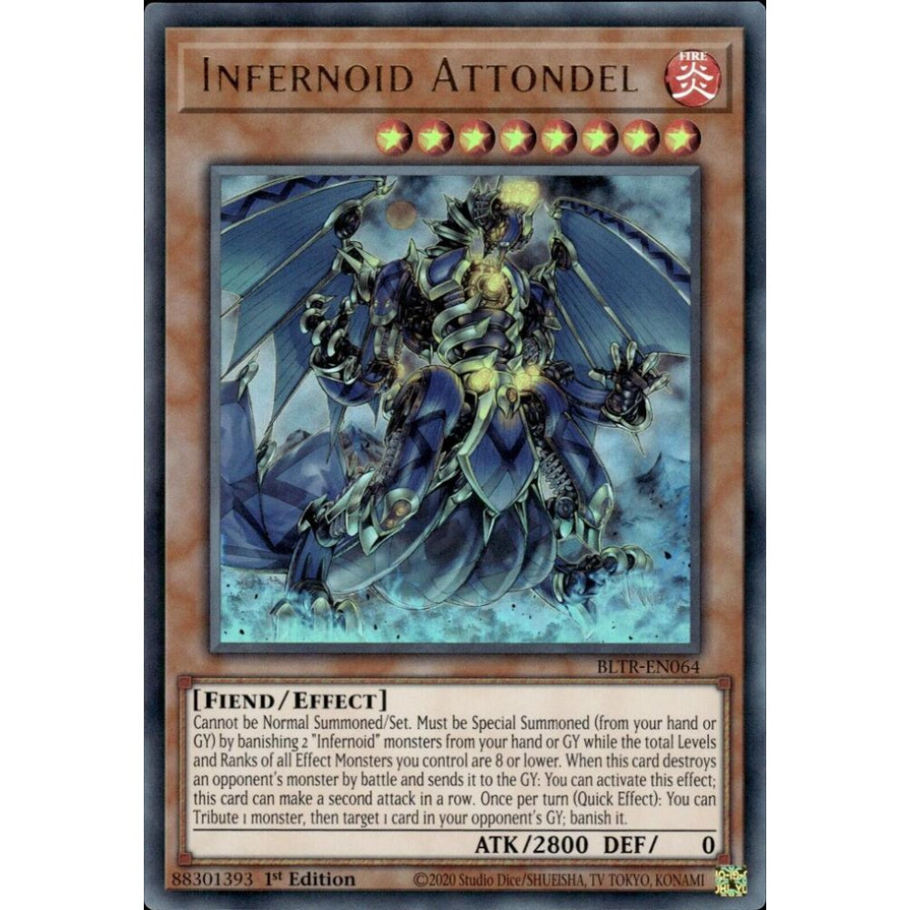 Infernoid Attondel BLTR-EN064 Ultra Yu-Gi-Oh Battles of Legend: Terminal Revenge