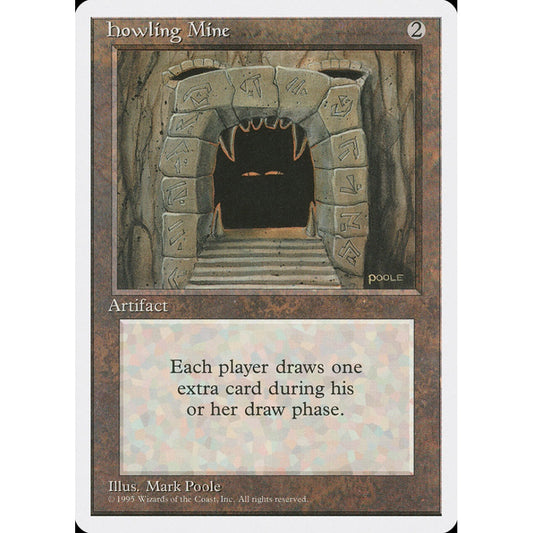 Howling Mine rare 325 Magic the Gathering Fourth Edition