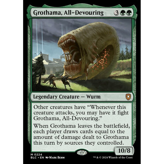 Grothama, All-Devouring, 224, mythic, Magic: The Gathering, Bloomburrow
