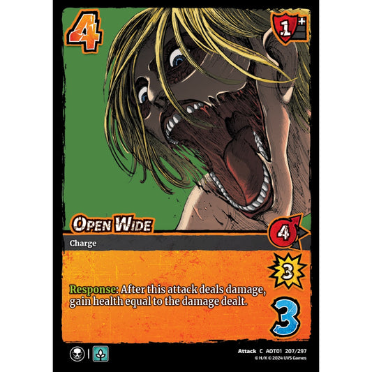Open Wide, 207/297, C, UniVersus, Attack on Titan: Battle for Humanity