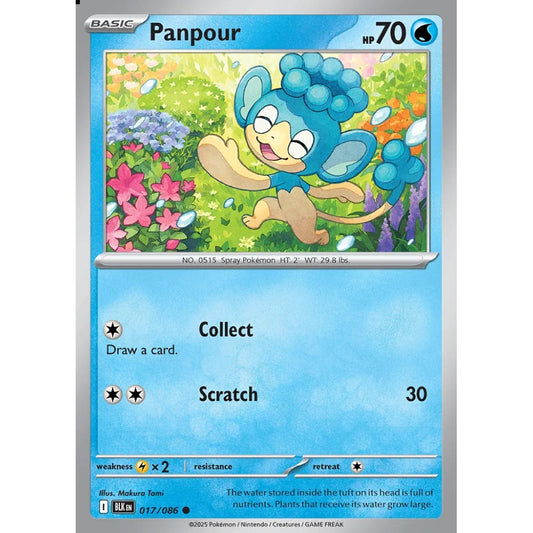 Panpour Common 017/086 Pokemon Card Game Black Bolt