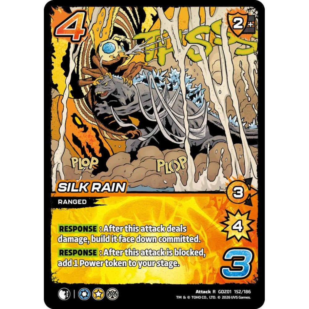 Silk Rain GDZ01 152/186 GDZ01 Universus Godzilla: Reign of Kaiju Attack R