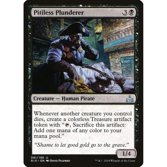 Pitiless Plunderer uncommon 81 Magic the Gathering Rivals of Ixalan