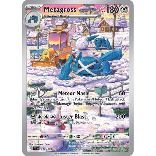 Metagross Illustration Rare 178/162 Pokemon Card Game Temporal Forces