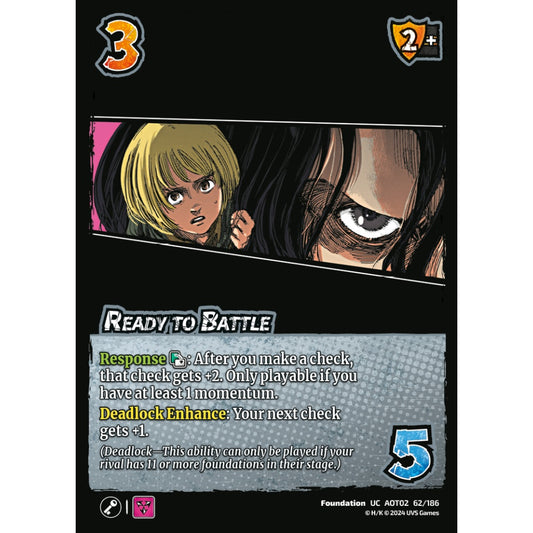 Ready to Battle, 62/186, AOT02, Universus, Attack on Titan: Origins of Power, Foundation, UC