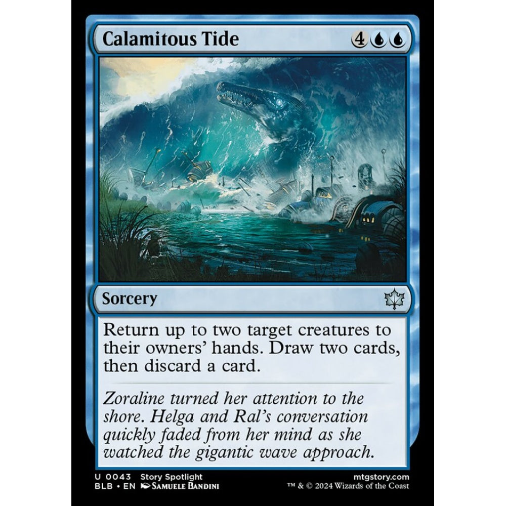 Calamitous Tide, 43, uncommon, Magic: The Gathering, Bloomburrow