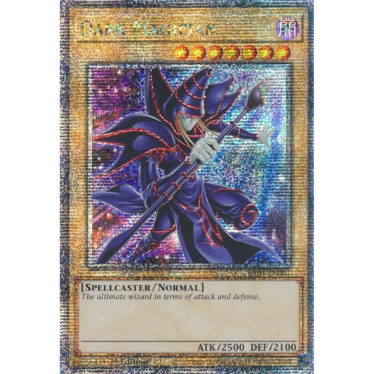 Dark Magician (New Art) (Quarter Century Secret Rare) RA04-EN001 QCR Yu-Gi-Oh Quarter Century Stampede
