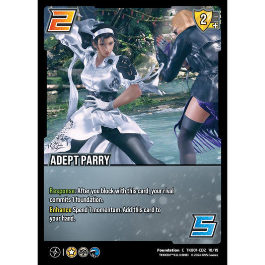 Adept Parry, 10/19, TK801-CD2, Universus, TEKKEN 8 Clash Decks, Foundation, C