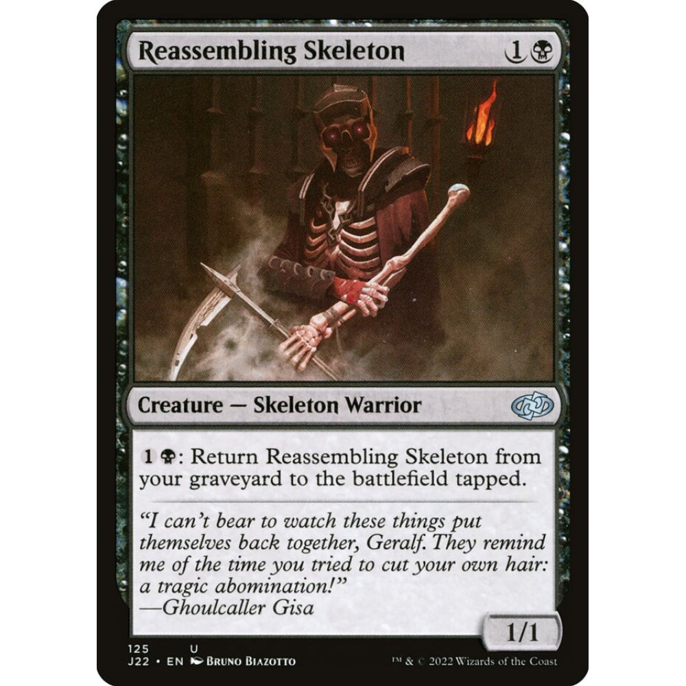 Reassembling Skeleton uncommon 125 Magic the Gathering Jumpstart 2022