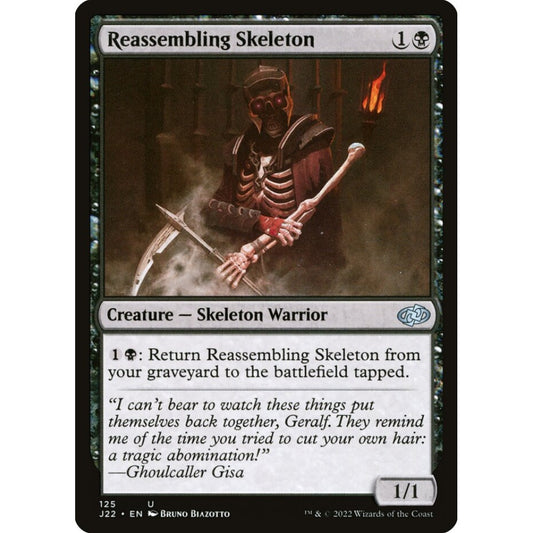 Reassembling Skeleton uncommon 125 Magic the Gathering Jumpstart 2022