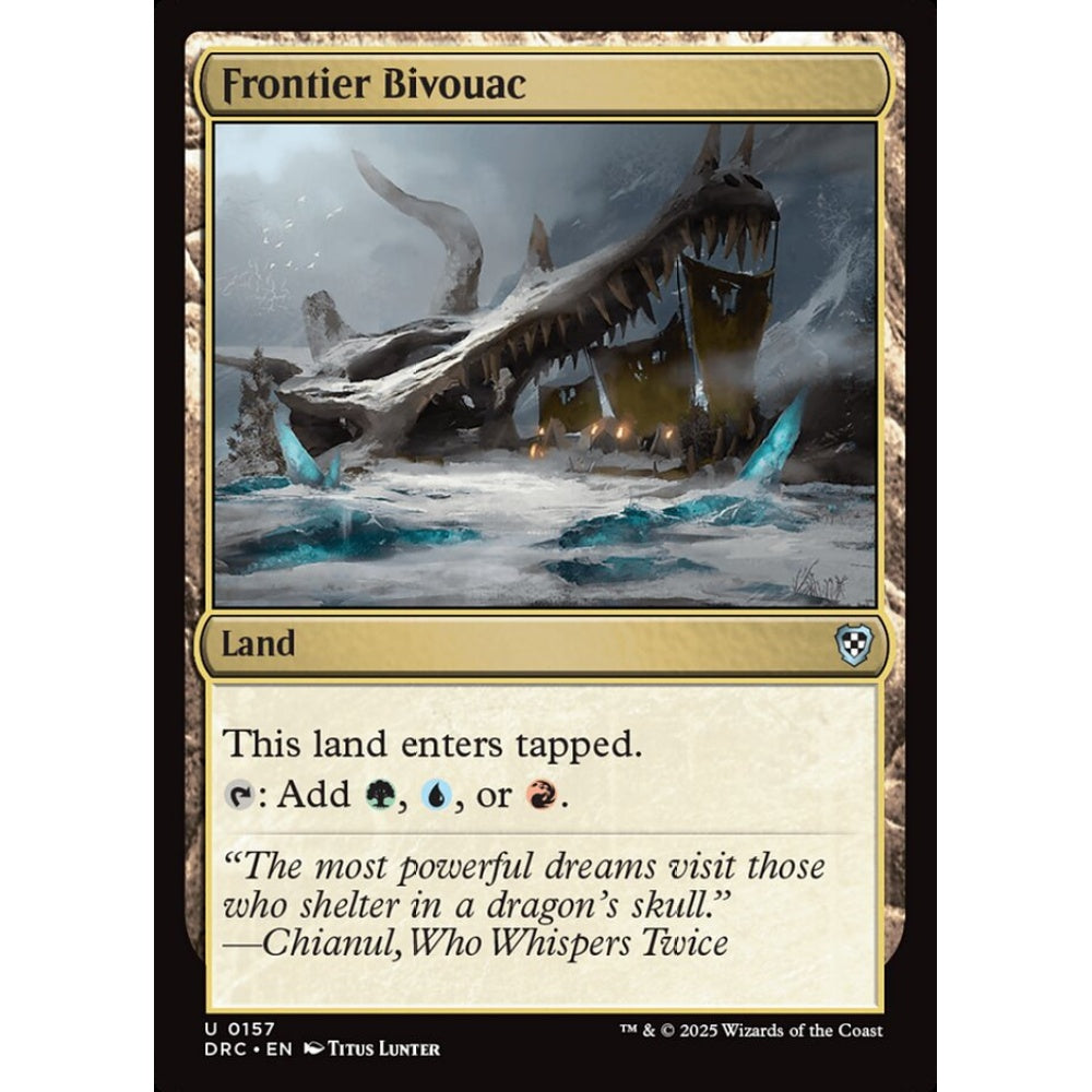Frontier Bivouac, 157, uncommon, Magic: The Gathering, Aetherdrift Commander
