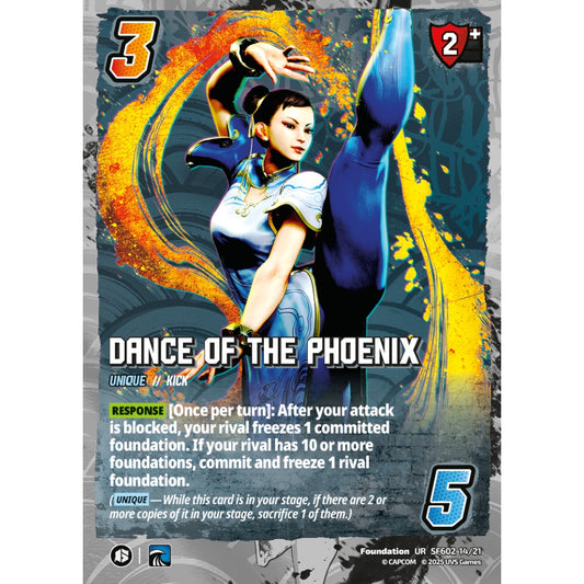 Dance of the Phoenix 14/21 SF602 Universus Street Fighter 6: Challanger Series Chun-Li&Jamie Foundation UR
