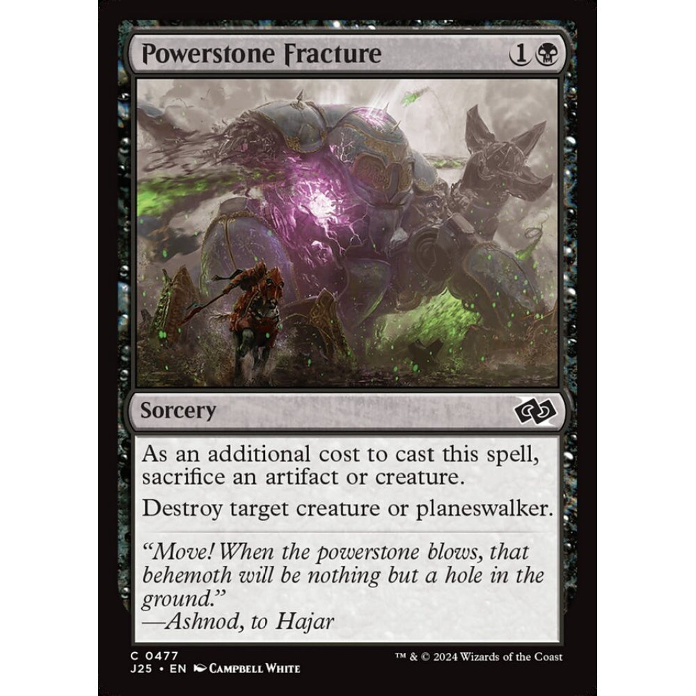 Powerstone Fracture, 477, common, Magic: The Gathering, Foundations Jumpstart