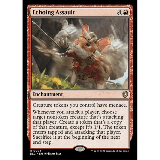 Echoing Assault, 24, rare, Magic: The Gathering, Bloomburrow