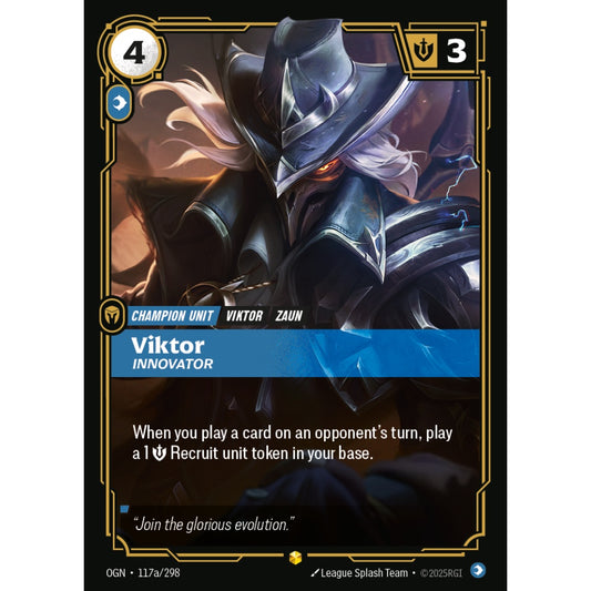 Viktor, Innovator OGN-117a/298 Riftbound Card Game Origins Showcase