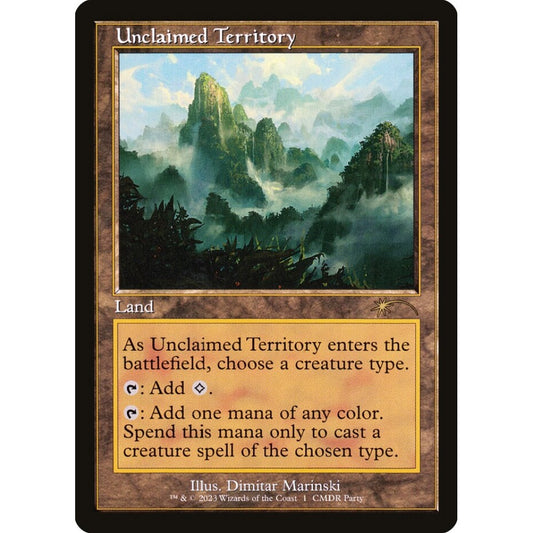 Unclaimed Territory rare 11 Magic the Gathering Wizards Play Network 2023