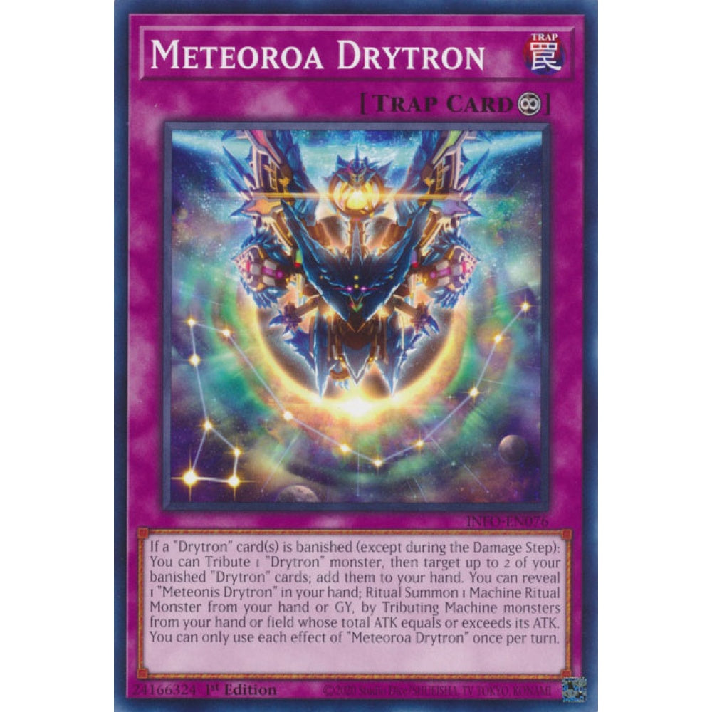 Meteoroa Drytron INFO-EN076 Common Common Yu-Gi-Oh The Infinite Forbidden in Art