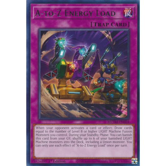 A-to-Z Energy Load MZTM-EN024 Collector's Rare Collector's Rare Yu-Gi-Oh Maze of the Master in Art