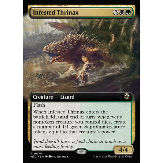 Infested Thrinax, 74, rare, Magic: The Gathering, Modern Horizons 3