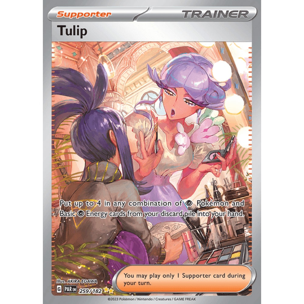 Tulip Secret Illustration Rare 259/182 Pokemon Card Game Paradox Rift