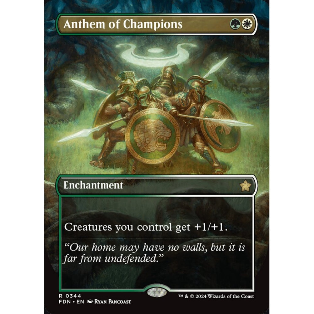 Anthem of Champions, 344, rare, Magic: The Gathering, Foundations