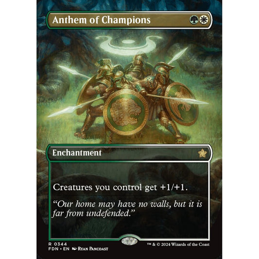 Anthem of Champions, 344, rare, Magic: The Gathering, Foundations