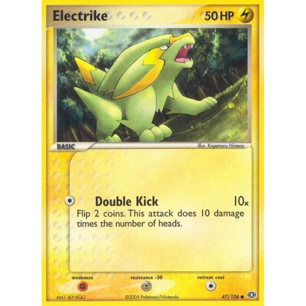 Electrike Common 47/106 Pokemon Card Game EX Emerald
