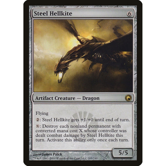 Steel Hellkite rare 205 Magic the Gathering Scars of Mirrodin