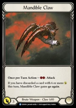 Mandible Claw (Cold Foil) - Crucible of War - First (Rare) [CRU-F-CRU004]