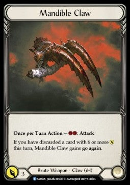 Mandible Claw (Cold Foil) - Crucible of War - First (Rare) [CRU-F-CRU005]
