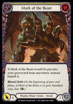 Mark of the Beast (Rainbow Foil) - Monarch - Unlimited (Majestic) [MON-U-MON124]