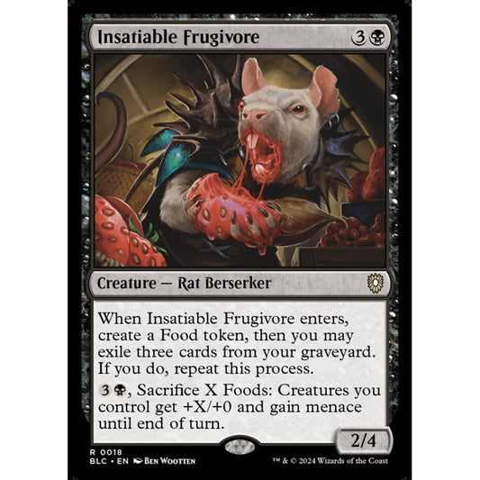 Insatiable Frugivore, 18, rare, Magic: The Gathering, Bloomburrow