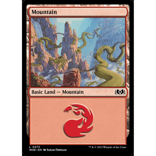Mountain, common, 273, Magic the Gathering, Wilds of Eldraine