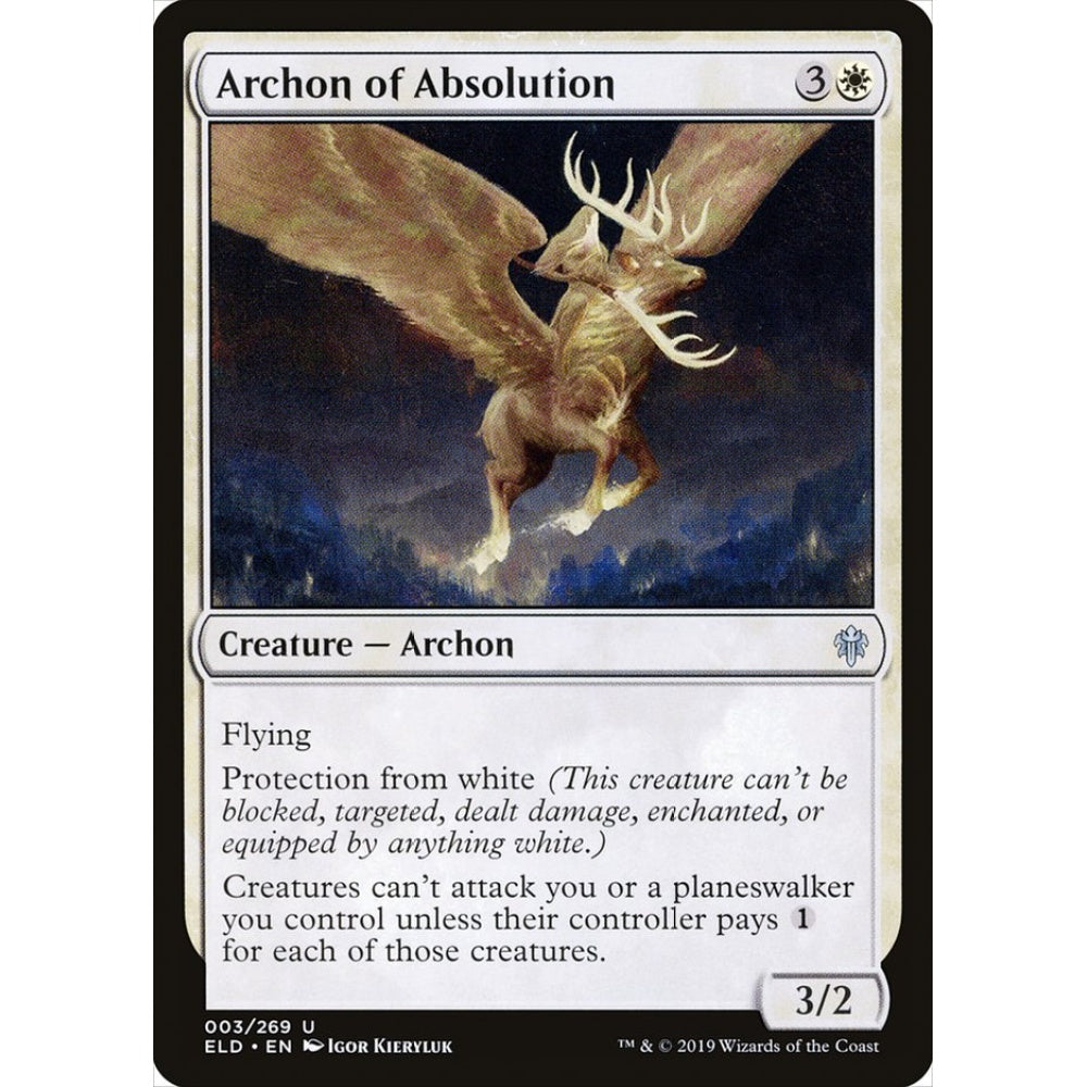 Archon of Absolution uncommon 3 Magic the Gathering Throne of Eldraine