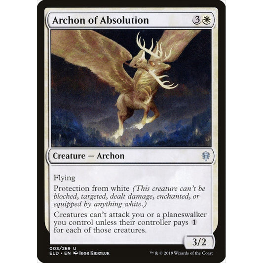 Archon of Absolution uncommon 3 Magic the Gathering Throne of Eldraine