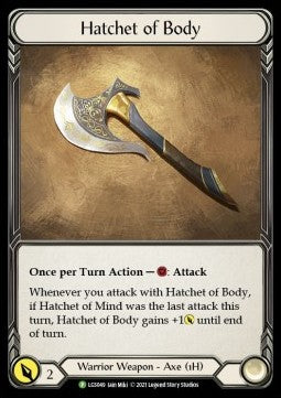 Hatchet of Body (Cold Foil) - LGS Promos (Promo) [LGS-049]