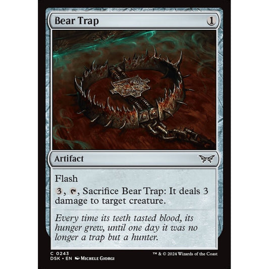 Bear Trap, 243, common, Magic: The Gathering, Duskmourn: House of Horror