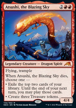 Atsushi, the Blazing Sky - Kamigawa: Neon Dynasty (Mythic) [NEO-134]