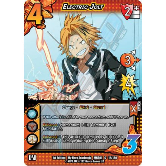 Electric Jolt, 12/180, C, UniVersus, MHA01 My Hero Academia