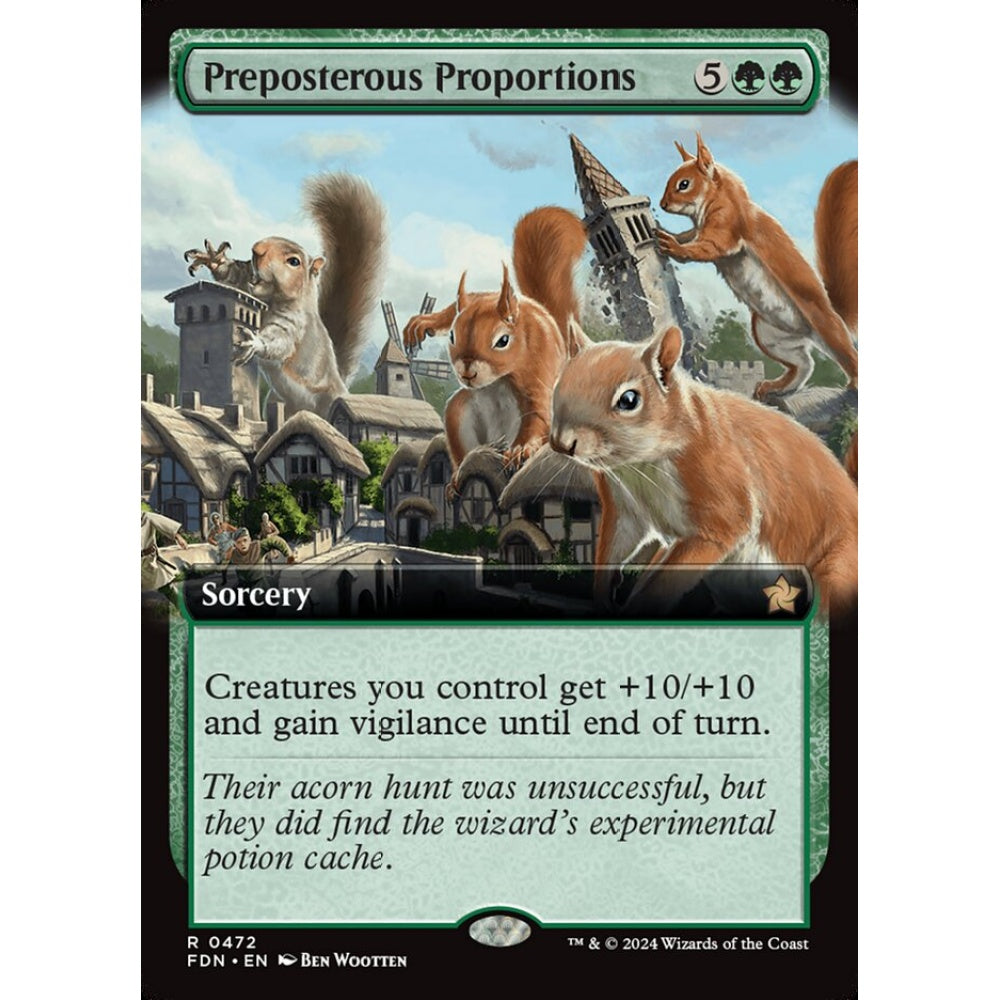 Preposterous Proportions, 472, rare, Magic: The Gathering, Foundations