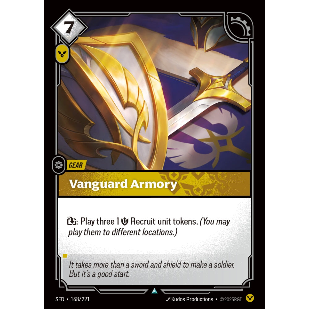 Vanguard Armory SFD-168/221 Riftbound Card Game Spiritforged Uncommon