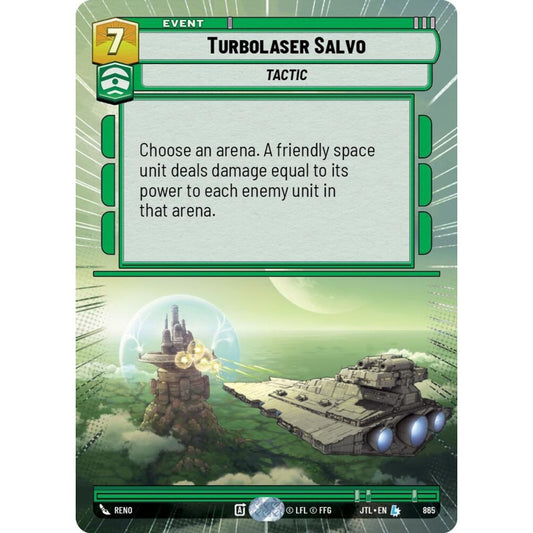 Turbolaser Salvo, L, JTL 865) Hyperspace Foil, Star Wars Unlimited