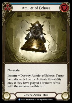 Amulet of Echoes (Cold Foil) - Everfest - First (Rare) [EVR-F-177]