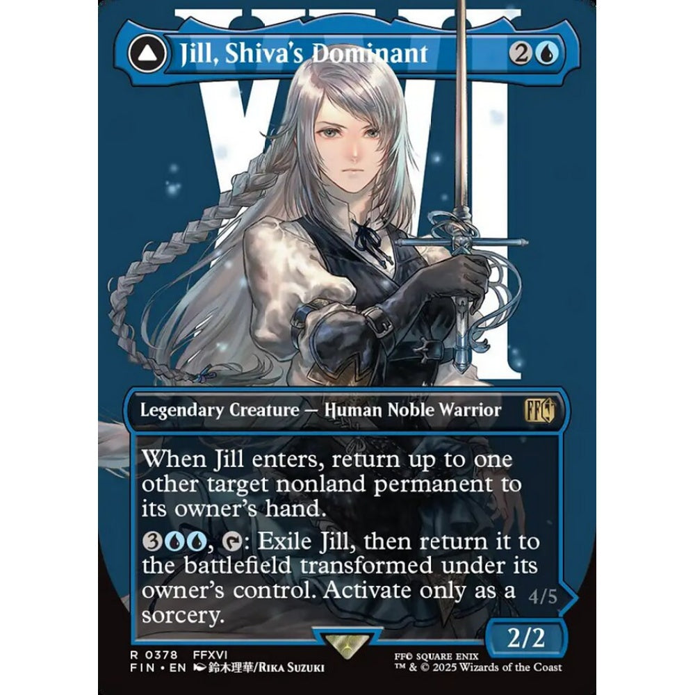 Jill, Shiva's Dominant // Shiva, Warden of Ice rare 378 Magic the Gathering Final Fantasy