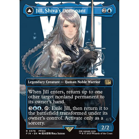 Jill, Shiva's Dominant // Shiva, Warden of Ice rare 378 Magic the Gathering Final Fantasy